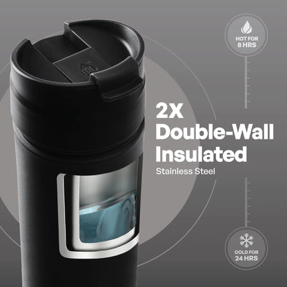 Stainless Steel Ranger Coffee Travel Mug 18 Oz, Black