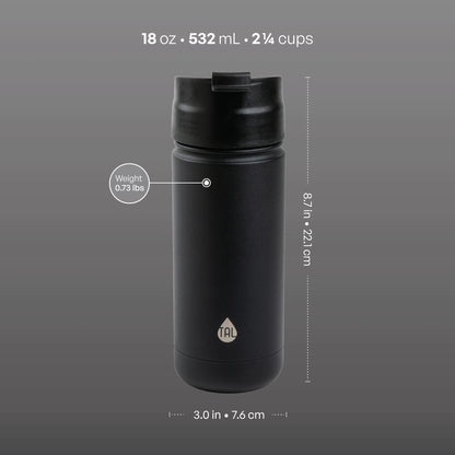Stainless Steel Ranger Coffee Travel Mug 18 Oz, Black
